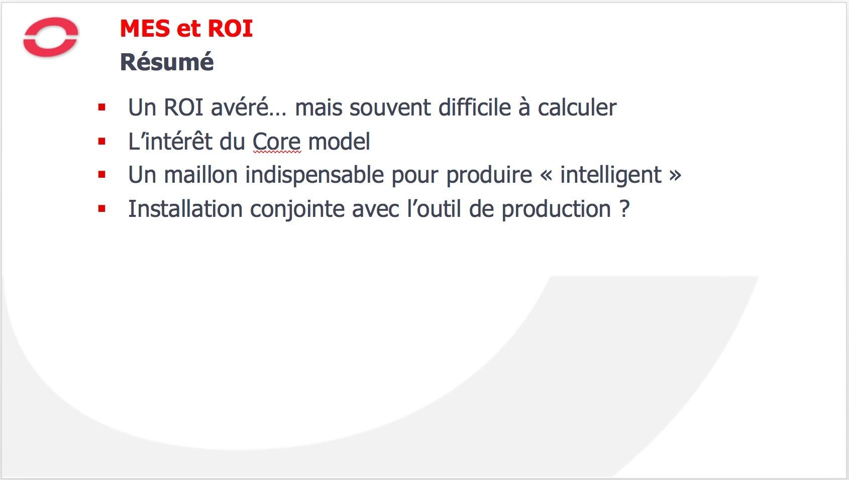 Résumé ROI