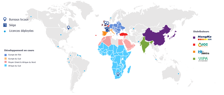 implantations internationales