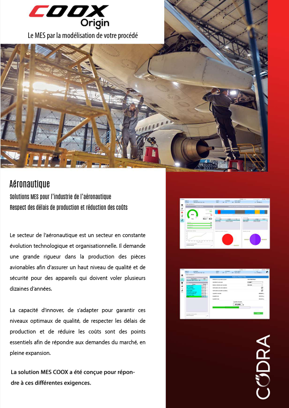 logiciel MES pour l'Aéronautique